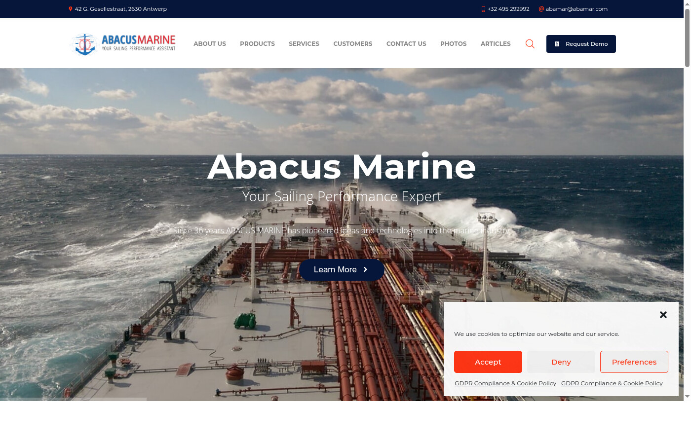 abamar.com website screenshot